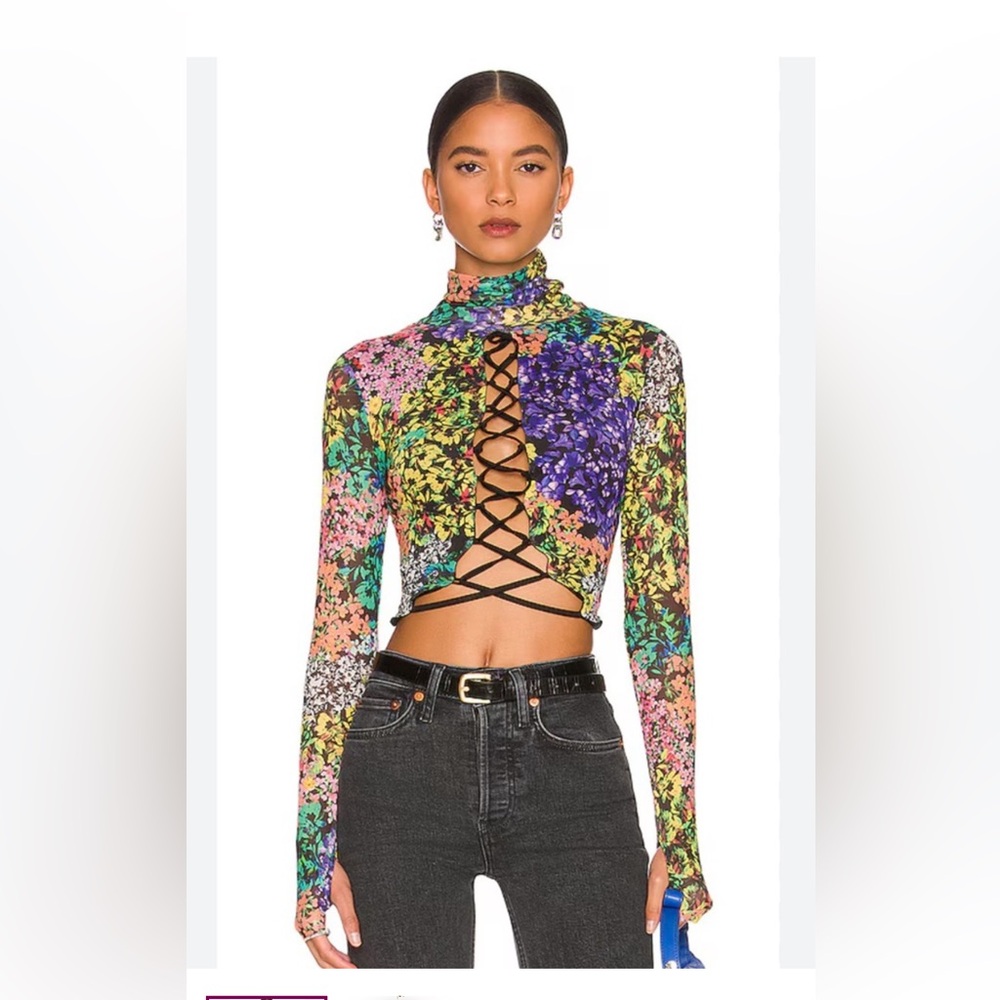 AFRM - LELA TOP - MULTI FLORAL | REVOLVE | L